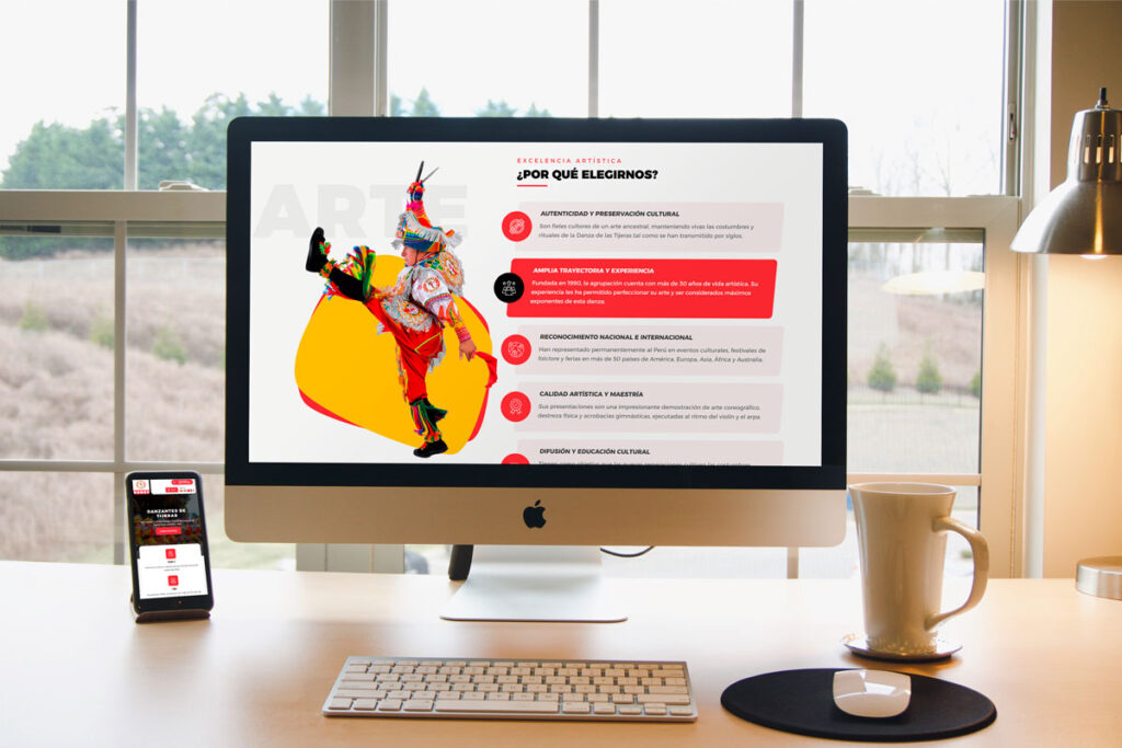 diseño web danza de tijeras