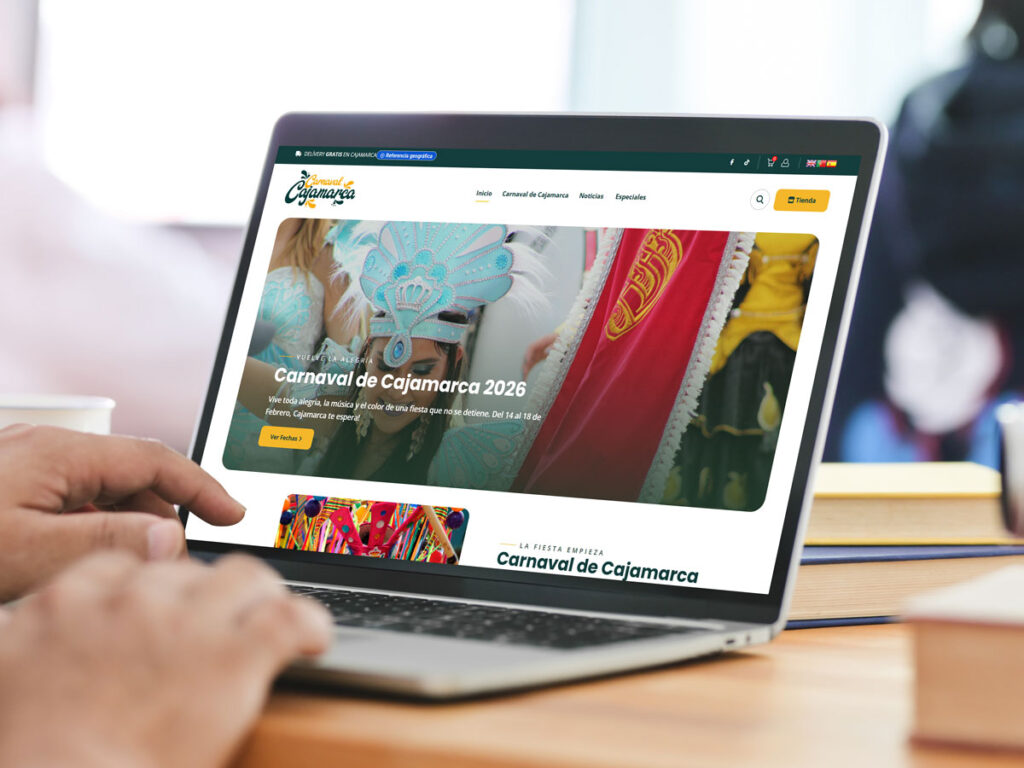 diseño web de pagina del carnaval de cajamarca